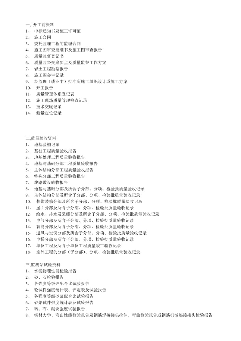 建筑工程资料手册与质检站表1.doc_第1页