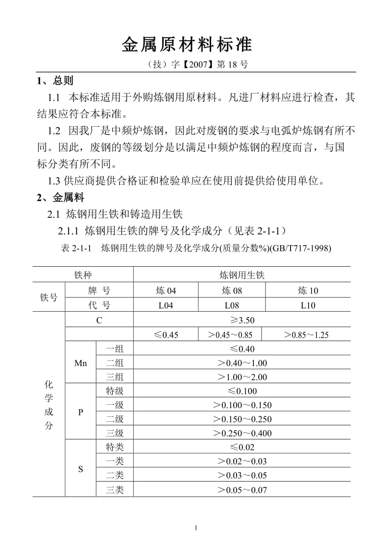 18技字金属原材料标准.doc_第1页