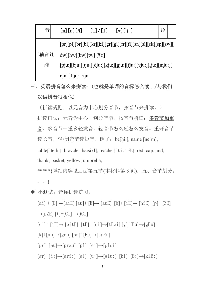 英语音标表发音规律记忆口诀.doc_第3页