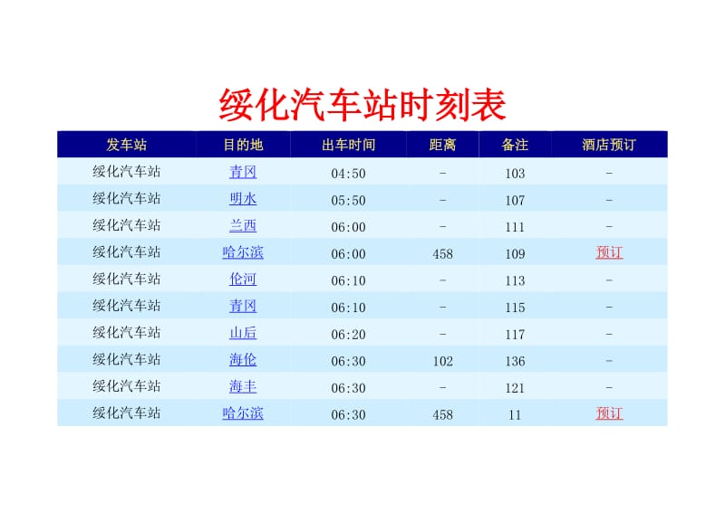 绥化汽车站时刻表.doc_第1页