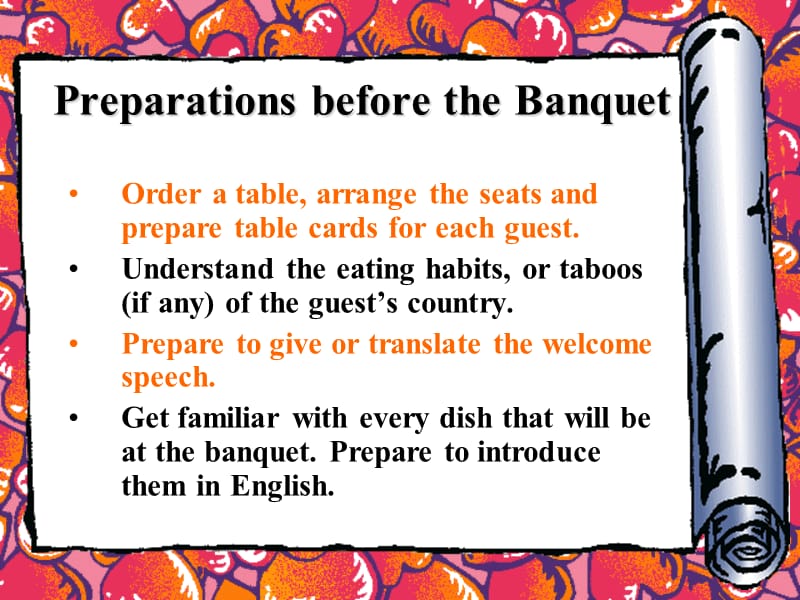 实用外事接待英语口语lessen 3 At the Banquet.ppt_第3页