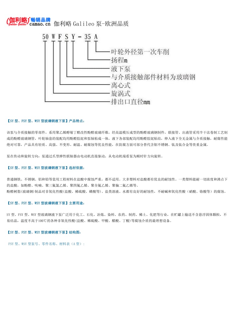 玻璃钢液下泵型号及参数.doc_第2页