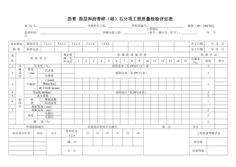 质量检验评定表ZP106义701-714.doc_第2页