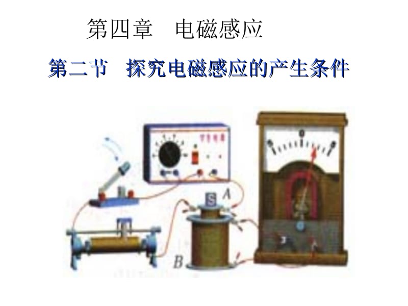 二节探究电磁感应的产生条件.ppt_第1页