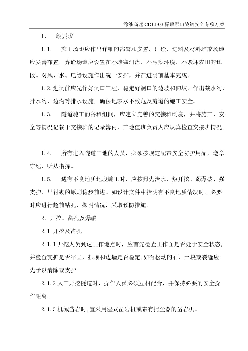 琅琊山隧道安全专项施工方案.doc_第3页