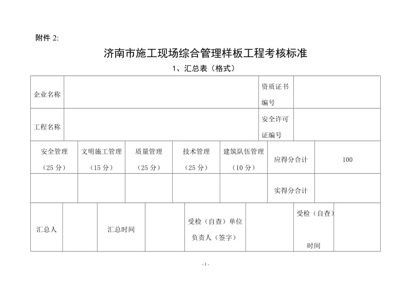 样板工程考核标准.doc_第1页