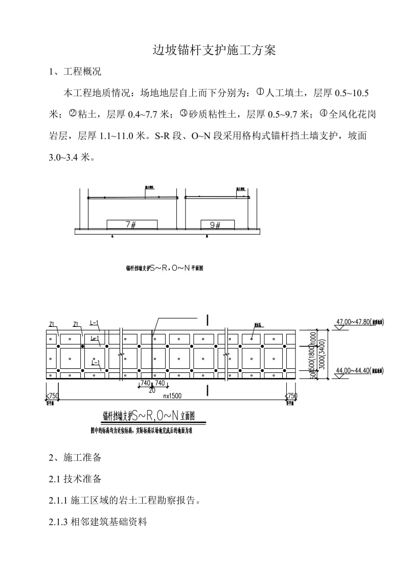 边坡锚杆支护方案.doc_第1页