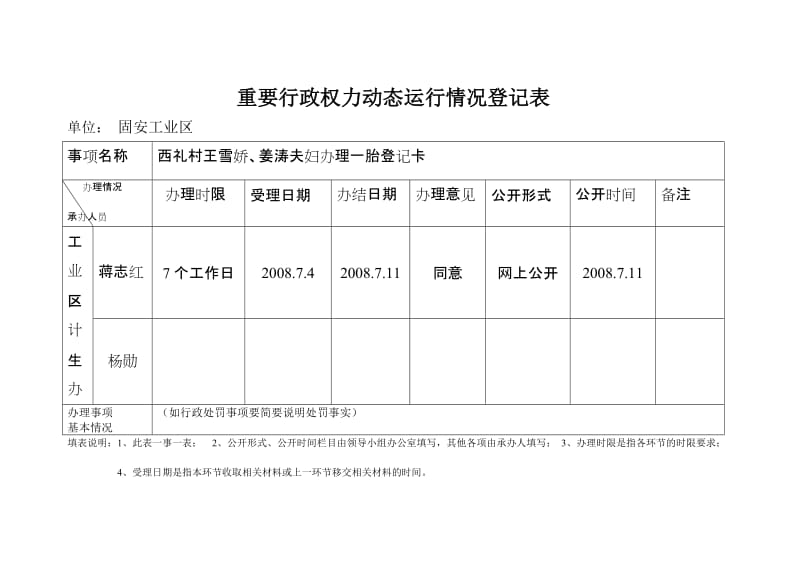 重要行政权力动态运的行情况登记表.doc_第2页