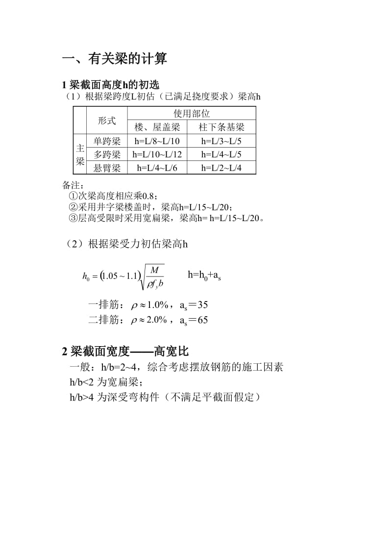 柱梁板截面尺寸确定.doc_第1页