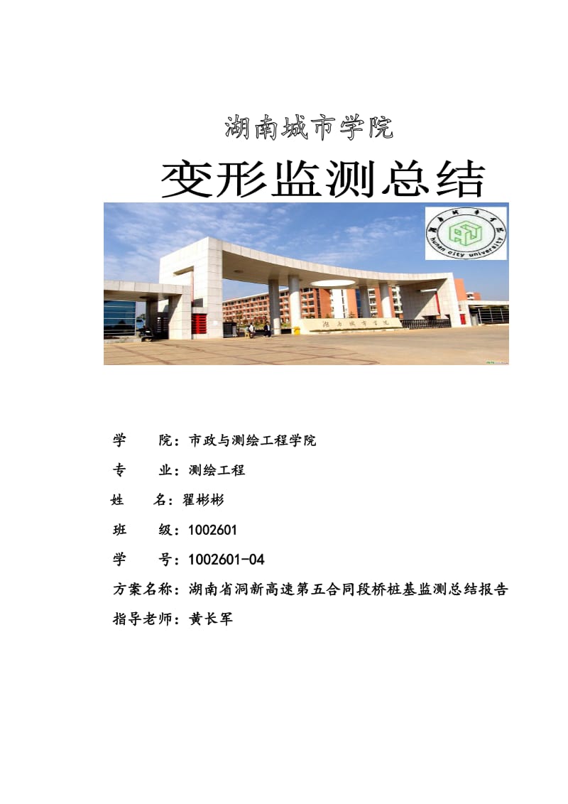 湖南省洞新高速公路桥桩基监测总结报告.doc_第1页