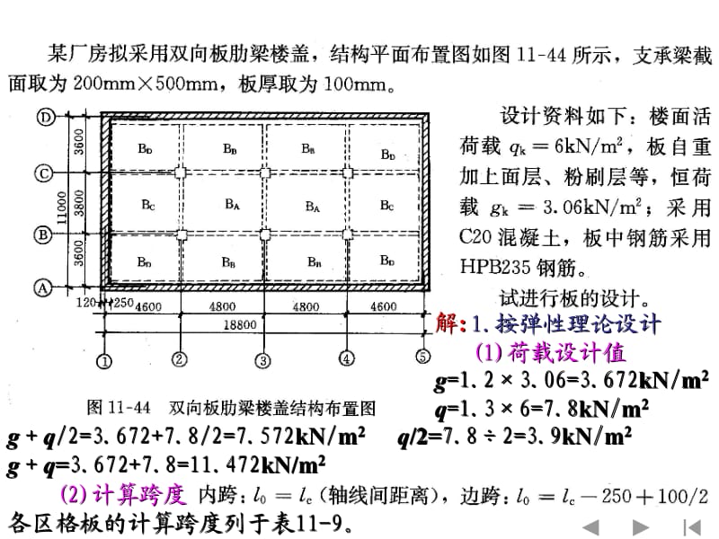 六双向板设计例题.ppt_第1页