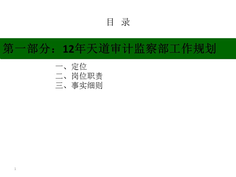 12年天道审计监察部工作规划.ppt_第1页