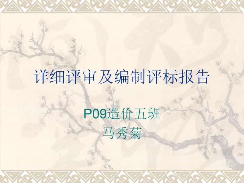 详细评审及编制评标报告.ppt_第1页