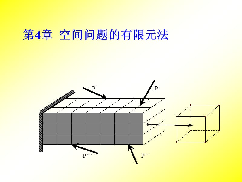 第四章：空间问题的有限元.ppt_第1页