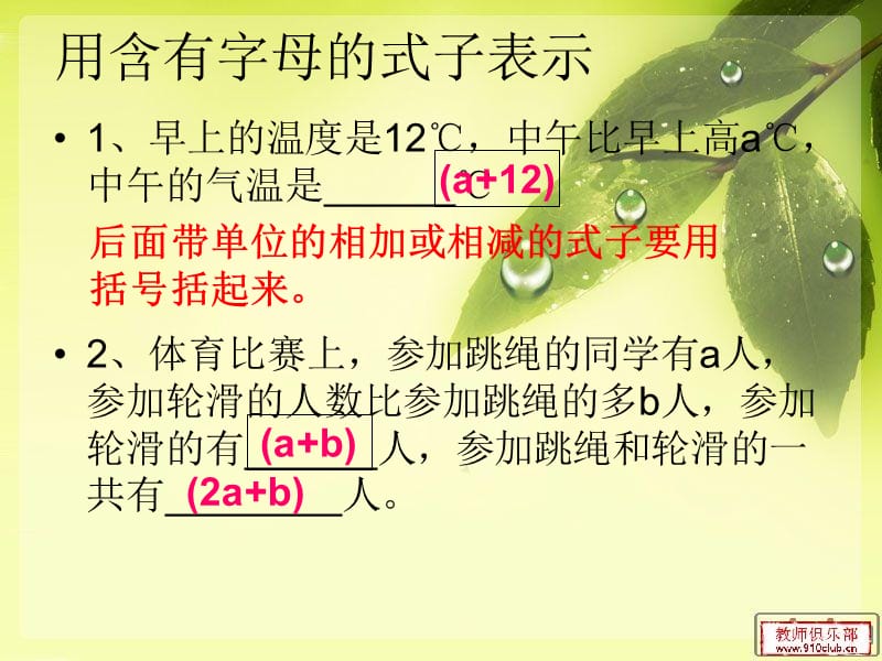 用字母表示数复习.ppt_第2页