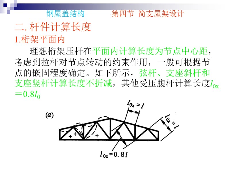 钢屋盖结构第四节简支屋架设计.ppt_第1页