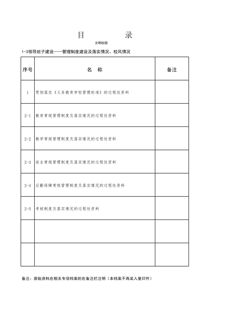 文明校园档案目录（全套）.xls_第3页