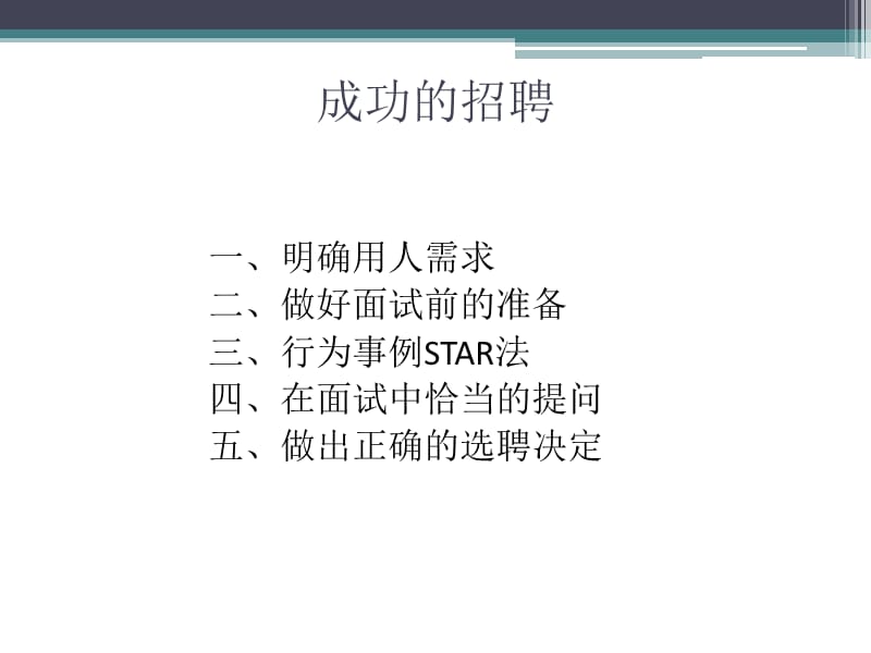 成功的招聘.ppt_第1页