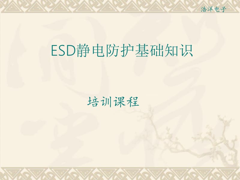 ESD静电防护知识培训.ppt_第1页