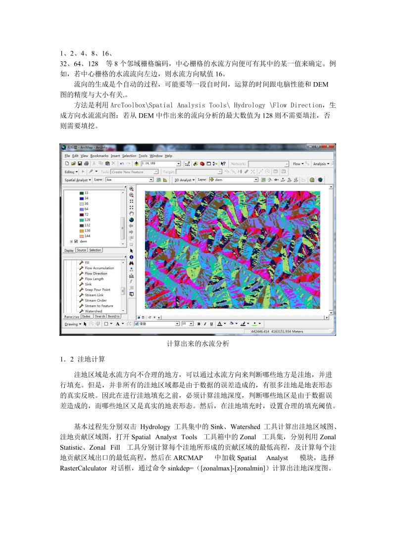 基于DEM的ArcGIS水文分析—河网和流域的提取.doc_第3页