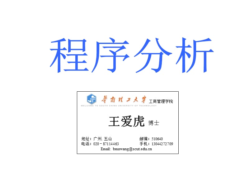 程序分析Delphi.ppt_第1页