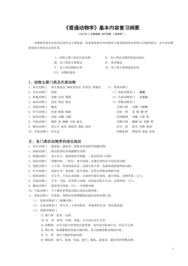 动物学知识总结.doc_第1页