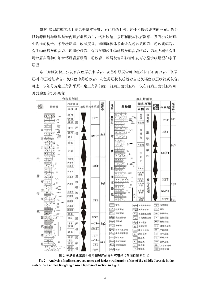 羌塘盆地东部中侏罗统陆源碎屑与碳酸盐混合沉积特征1119.doc_第3页