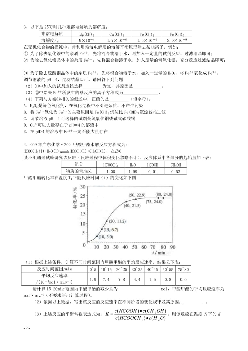 高考化学数据、图表、图象信息专题训练试题共四套.doc_第2页