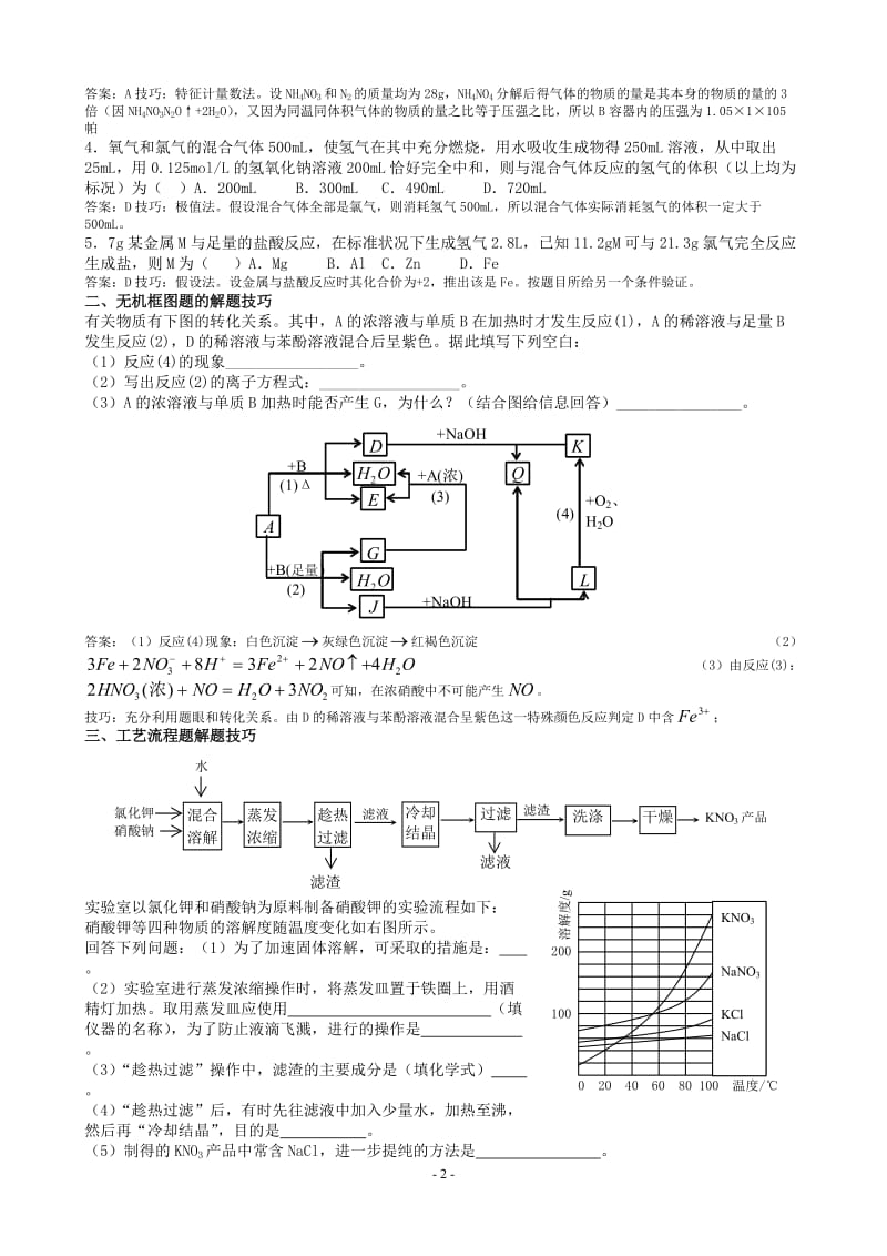 高考考前指导——化学学科.doc_第2页