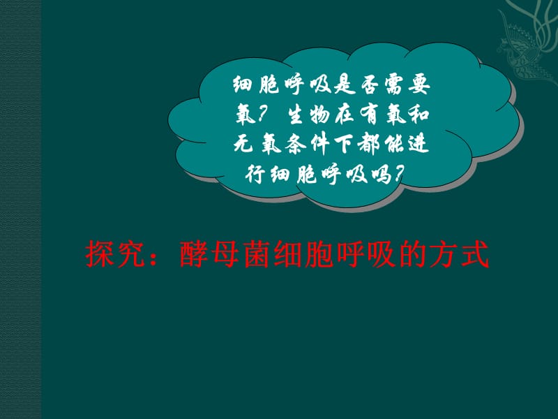 探究酵母菌细胞呼吸的方式qu.ppt_第2页