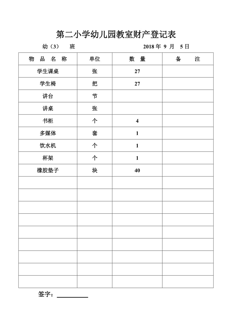 幼儿园教室财产登记表.doc_第3页