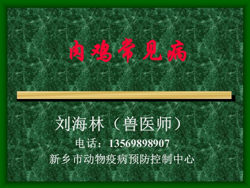 肉鸡常见病.ppt_第1页