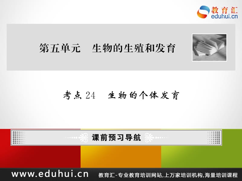 高考生物第一轮复习精品课件包第五单元生物的生殖和发育考点24.ppt_第1页