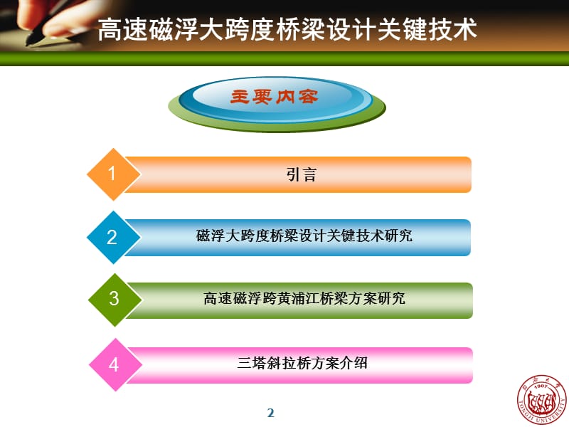 高速磁浮大跨度桥梁设计关键技术.ppt_第2页