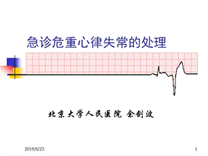 危2012北京大学人民医院 急诊重症心律失常处理.ppt