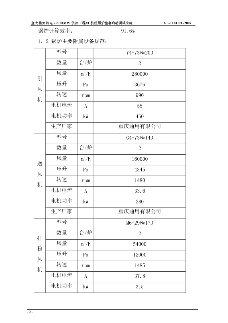 热电2×50MW供热机组工程机组锅炉整套启动调整措施.doc_第2页