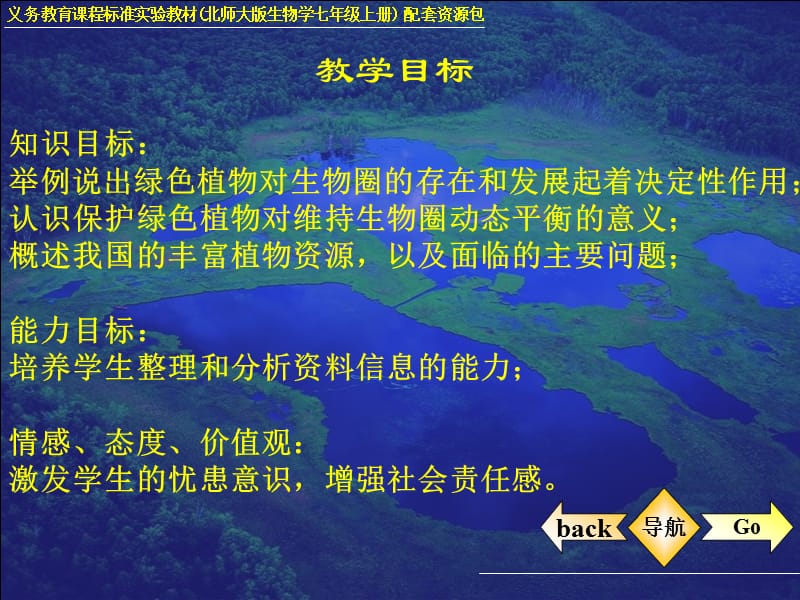 绿色植物在生物圈中的作用和第二节我国的植物资源.ppt_第3页