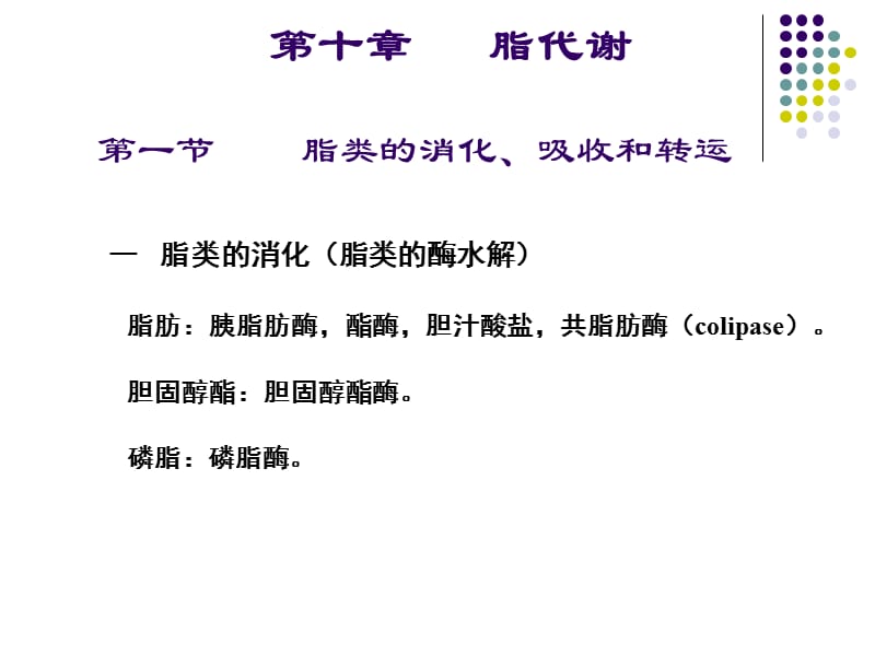 第十章 脂代谢 ppt课件.ppt_第1页