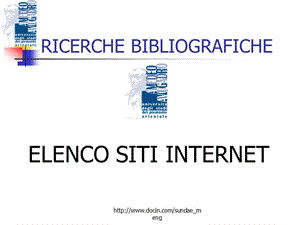 RICERCHE BIBLIOGRAFICHE.ppt