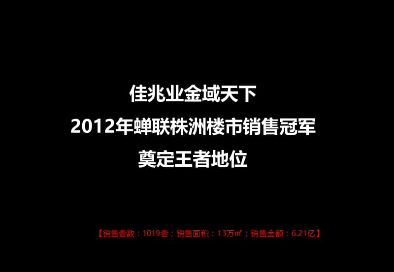 大话营销暴力VS人本___兆佳业金御天下2012营销分享.ppt_第1页