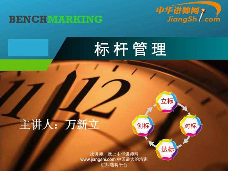 中华讲师网-万新立：标 杆 管 理.ppt.ppt_第1页