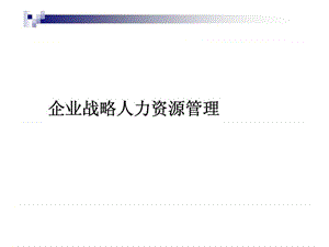 企业战略人力资源管理.ppt