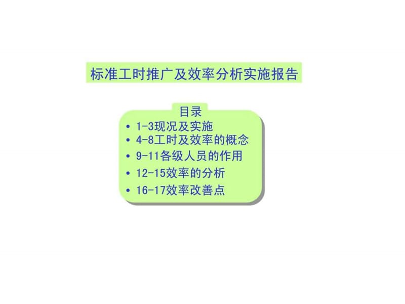 标准工时推广及效率分析实施报告.ppt_第1页