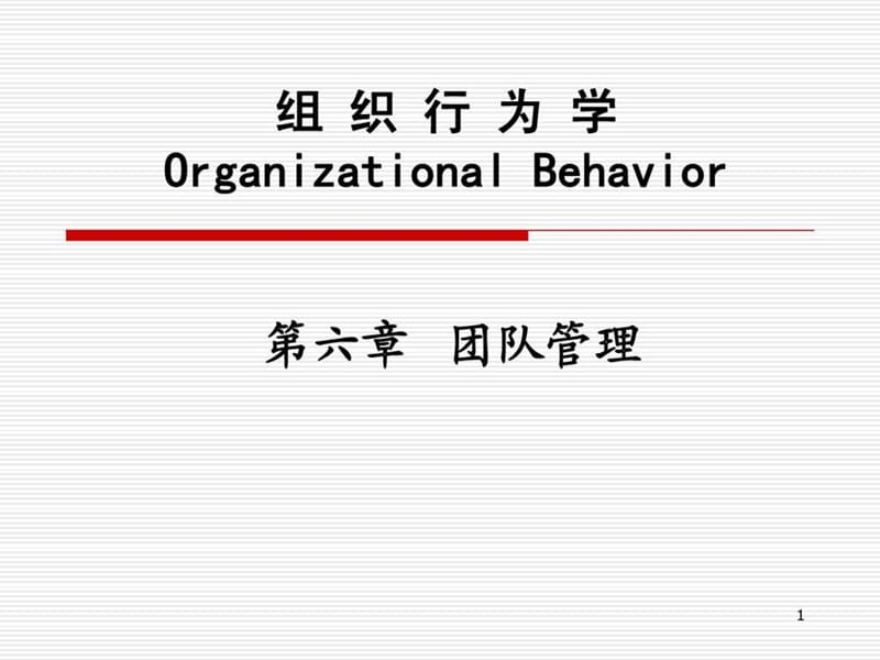 组织行为学,第六章 团队管理.ppt_第1页