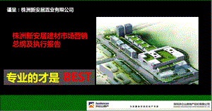 湖南新安居建材大市场营销策略及执行报告 2010-87页.ppt