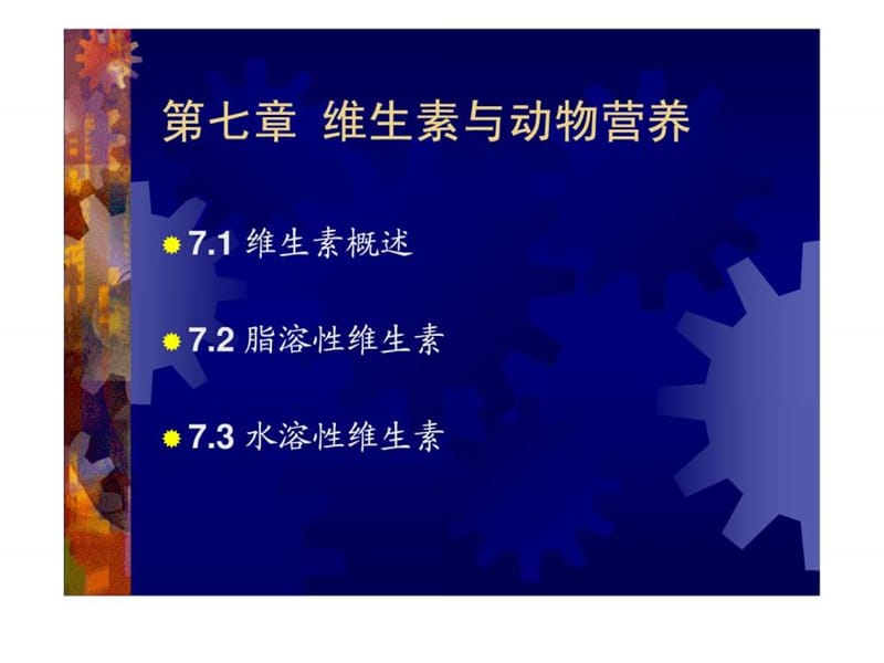 07 维生素与动物营养.ppt.ppt_第1页