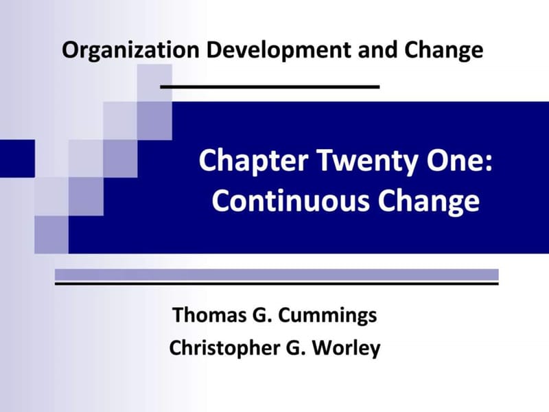 组织的变革与发展英文版第二十一章.ppt_第1页