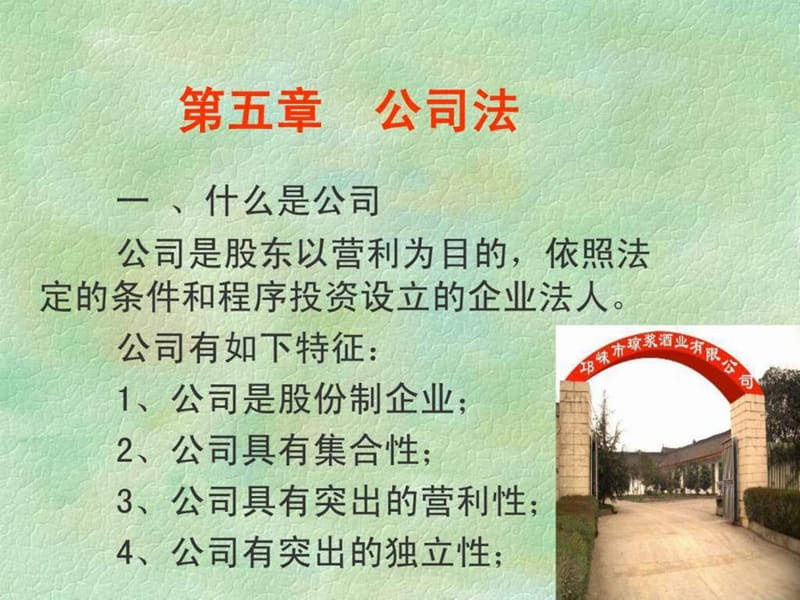 企业法第5章(公司).ppt_第1页