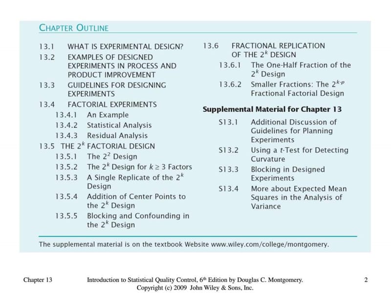 品质管理 英文经典教材 课件ch13.ppt_第2页