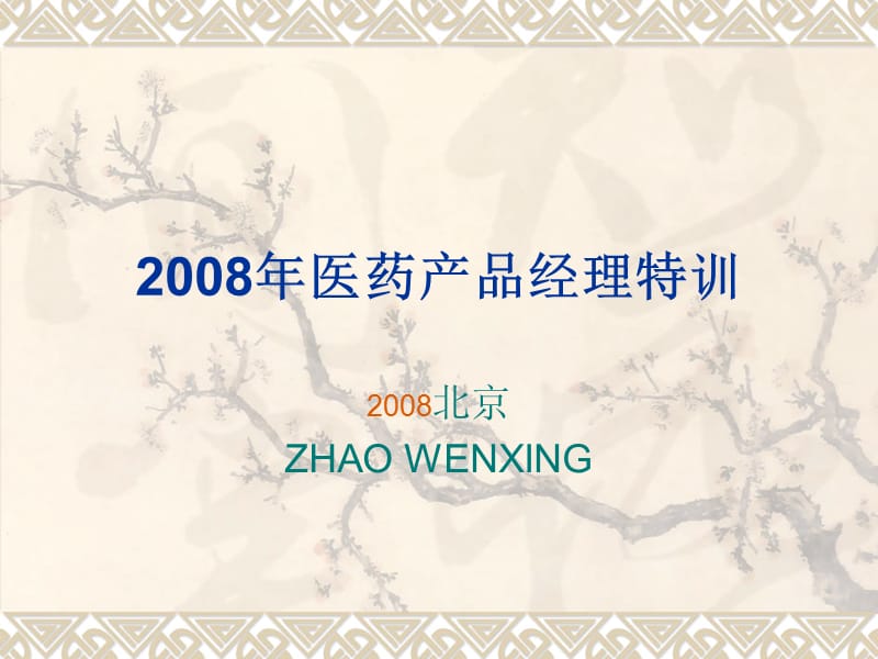 2008医药产品经理特训.ppt_第1页